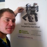 Stepan is presenting the new DFD poster Stepan is presenting the new DFD poster