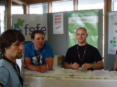 Booth of FSFE at Froscon 2009