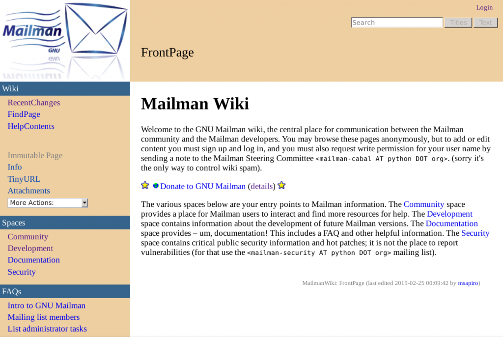 The all-new Mailman Wiki with Jim Tittsler's theme