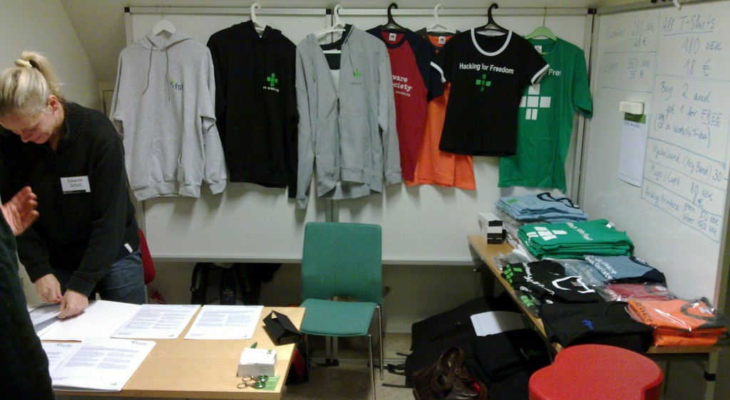 The FSFE booth