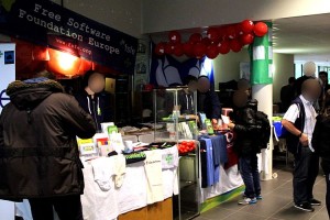 FSFE booth at FOSDEM